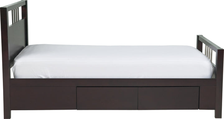 Nevis Full-size Platform Storage Bed in Espresso – view 8