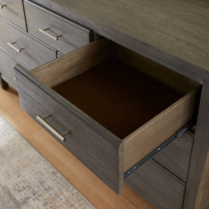 Nevis Seven Drawer Dresser in Sharkskin (2024) – view 2