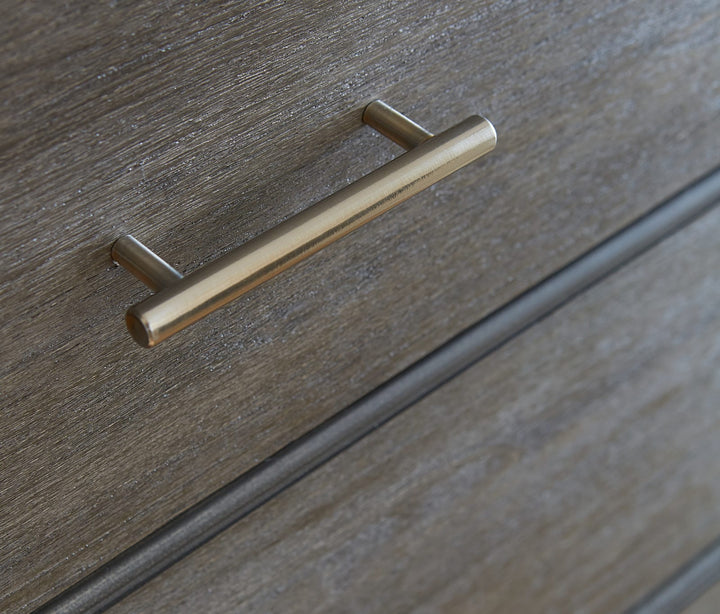 Nevis Seven Drawer Dresser in Sharkskin (2024) – view 3