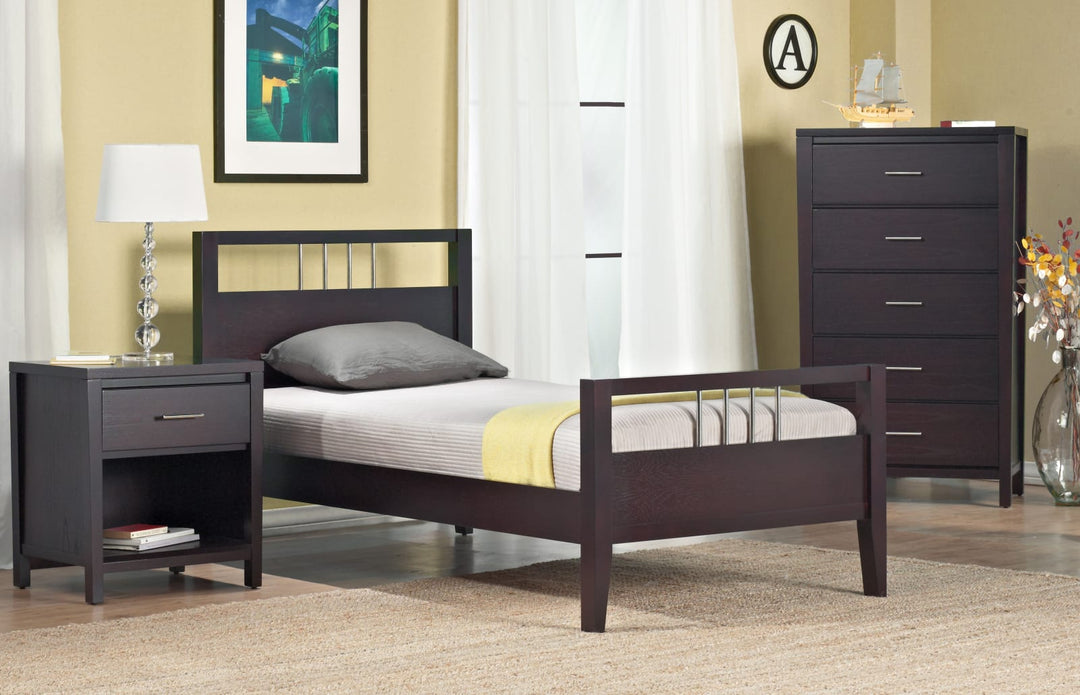 Nevis King Size Platform Bed in Espresso – view 4