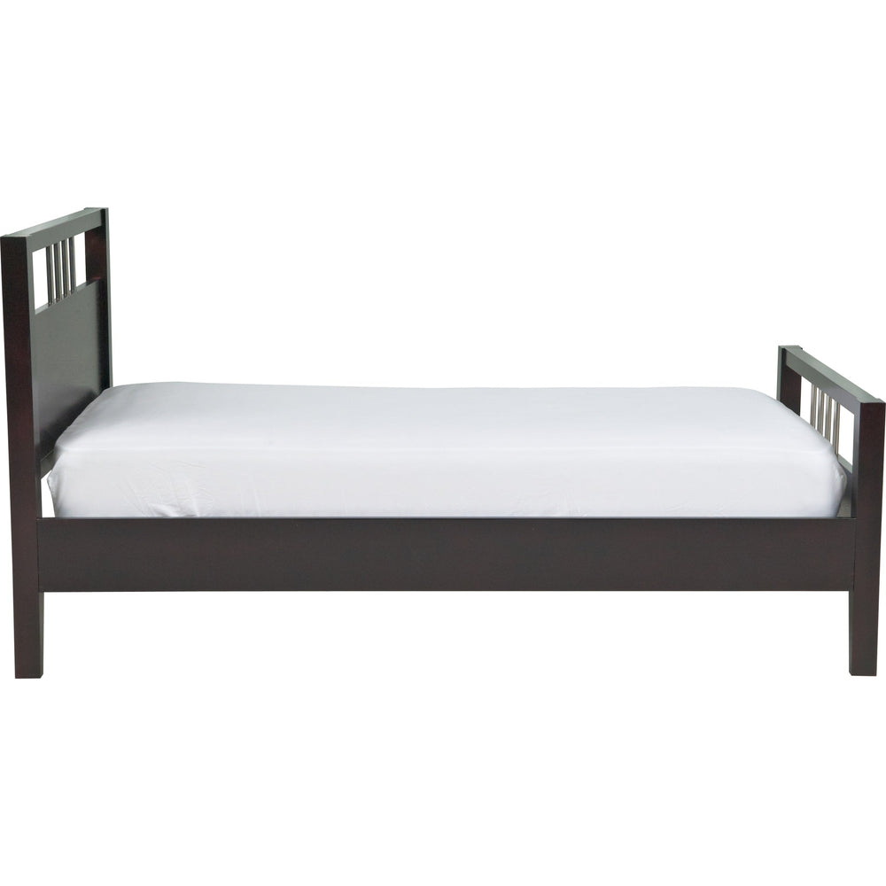 Nevis Queen Wood Platform Bed in Espresso