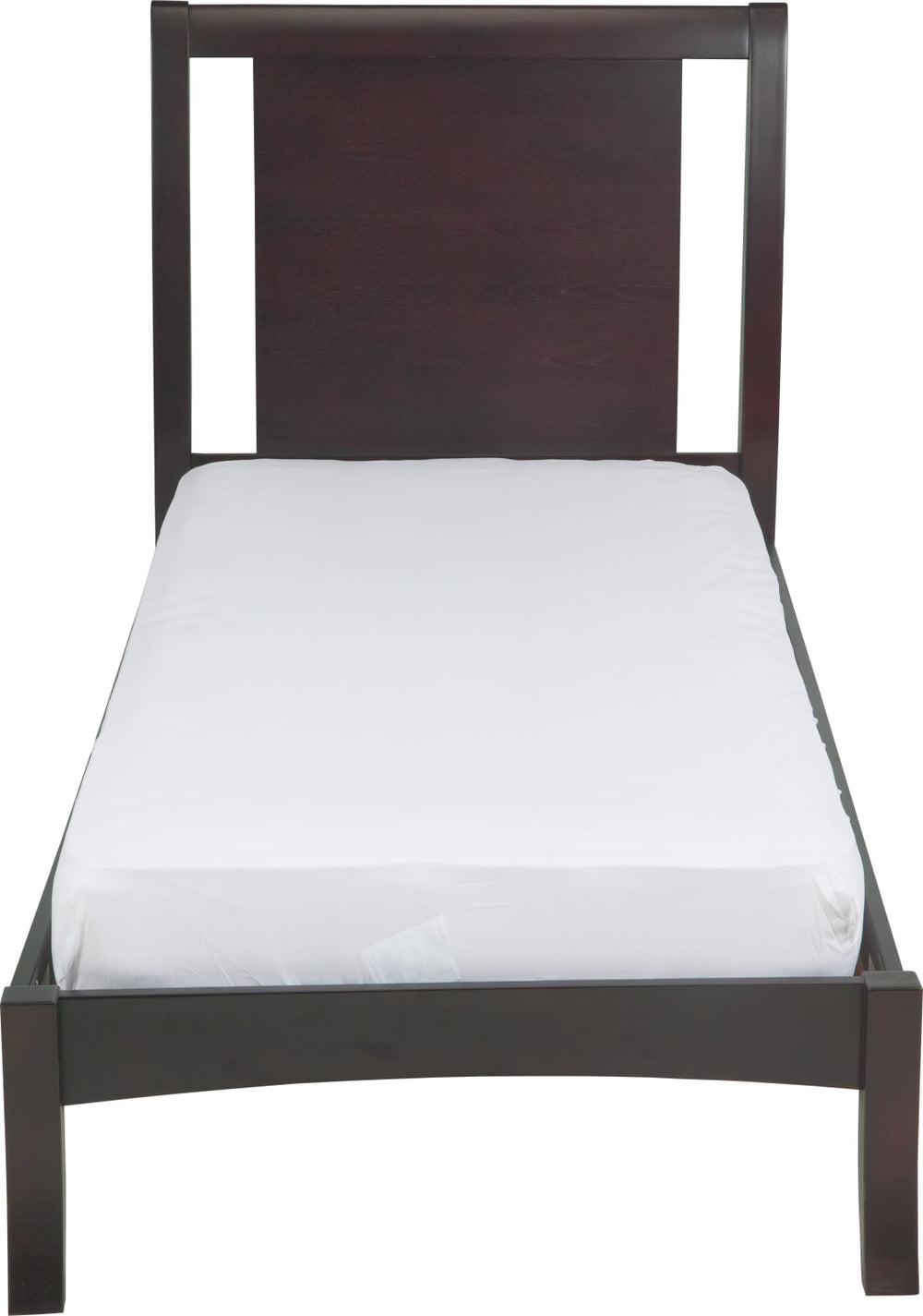 Nevis Twin Size Low Profile Sleigh Bed in Espresso – view 6