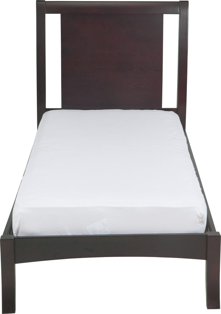 Nevis California King Size Low Profile Sleigh Bed in Espresso – view 6