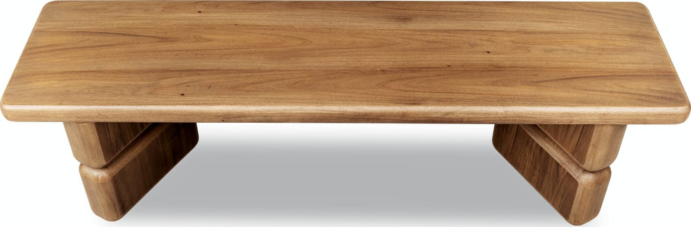 Nia Acacia Wood Dining Bench in Lioness – view 9