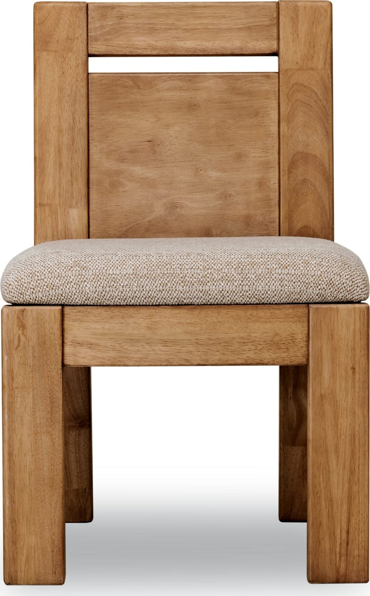 Nia Chenille Upholstered Dining Chair in Lioness and Hyena – view 2