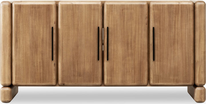 Nia Four Door Acacia Wood Sideboard in Lioness – view 3