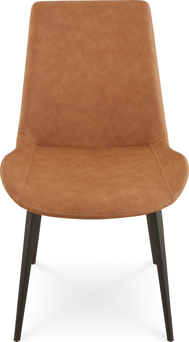 Nicoya Upholstered Dining Chair in Buckskin Synthetic Leather and Black – view 5