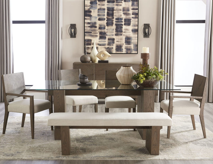 Oakland Wood Arm Chair in Brunette – view 2