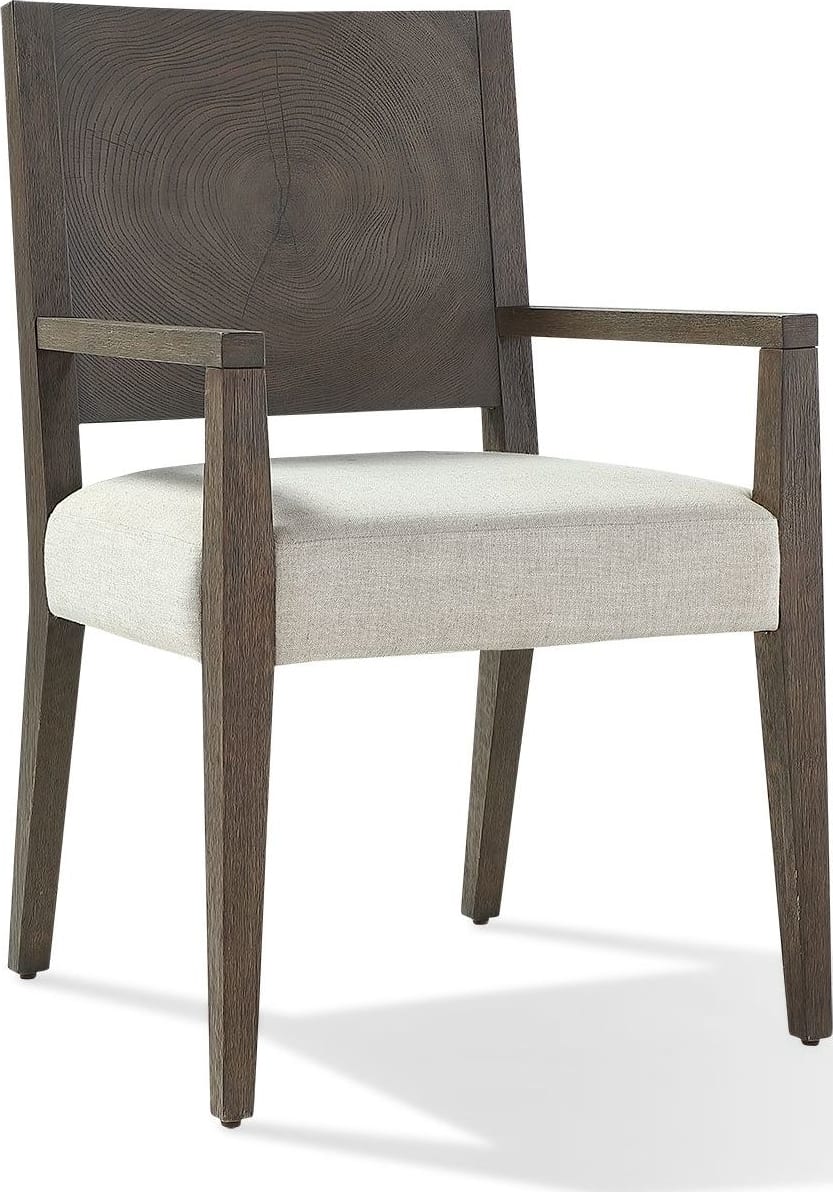 Oakland Wood Arm Chair in Brunette – view 4