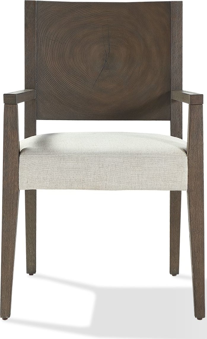 Oakland Wood Arm Chair in Brunette – view 5