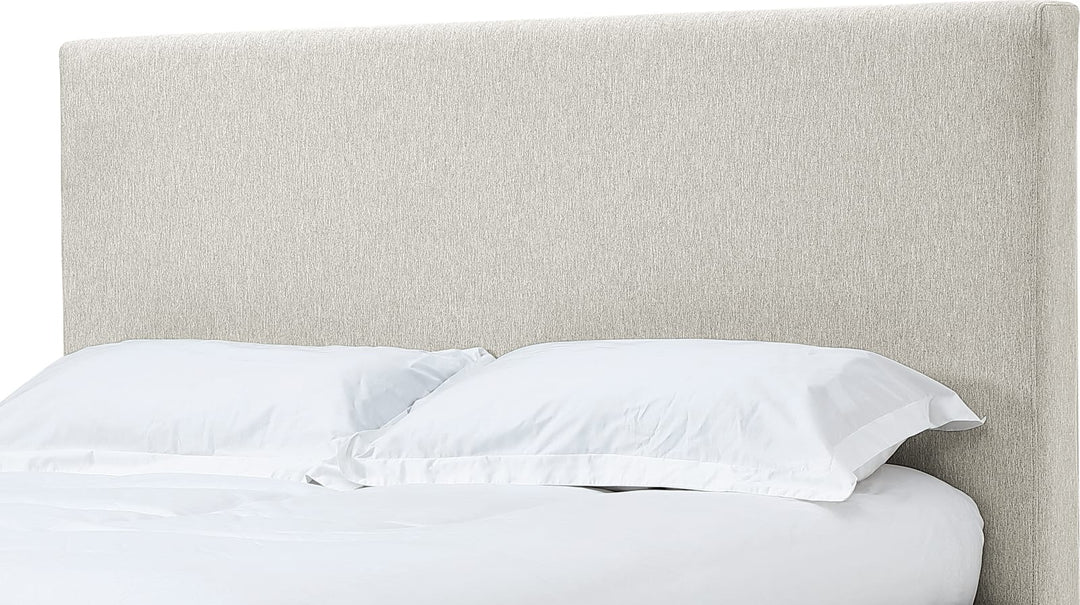 Olivia Queen-size Upholstered Headboard in Ivory – view 4