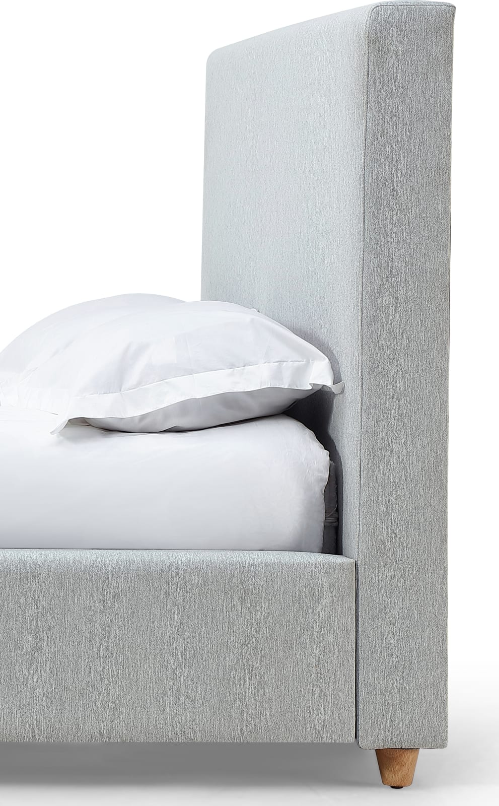 Olivia Queen-Size Upholstered Headboard in Linen (2026) – view 2