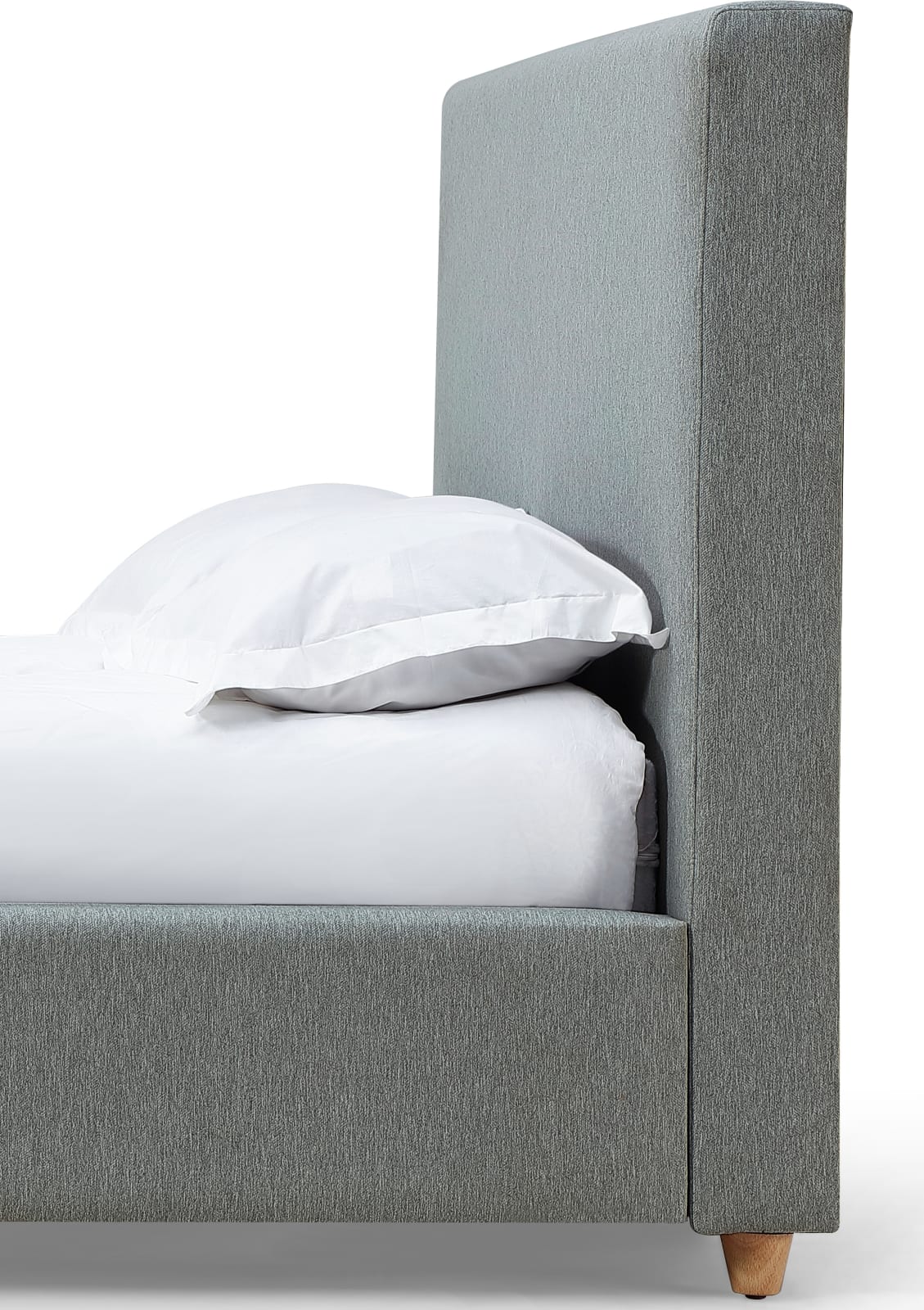 Olivia California King-size Upholstered Headboard in Pewter – view 2