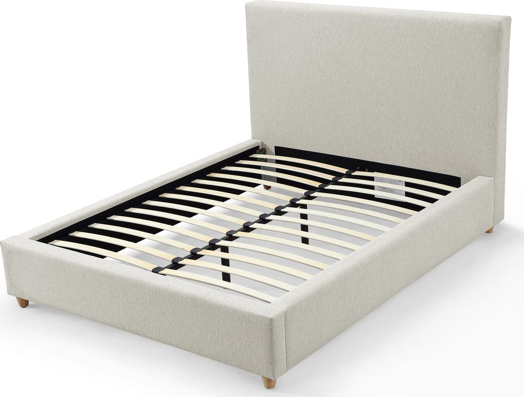 Olivia Upholstered California King-size Bed in Ivory – view 5
