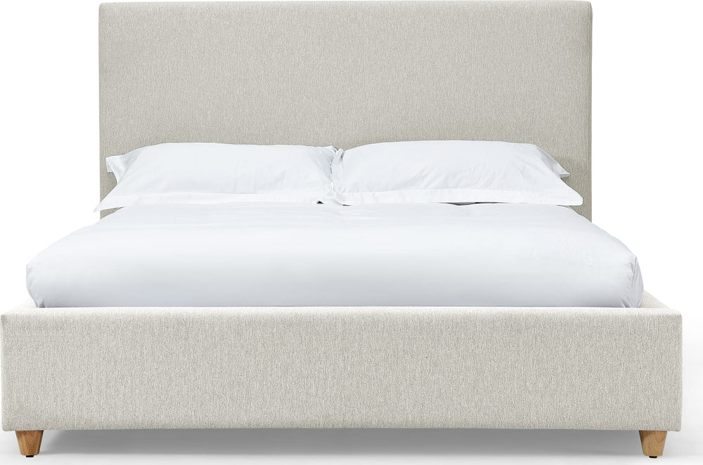 Olivia California King-Size Upholstered Platform Bed in Ivory (2026) – view 3