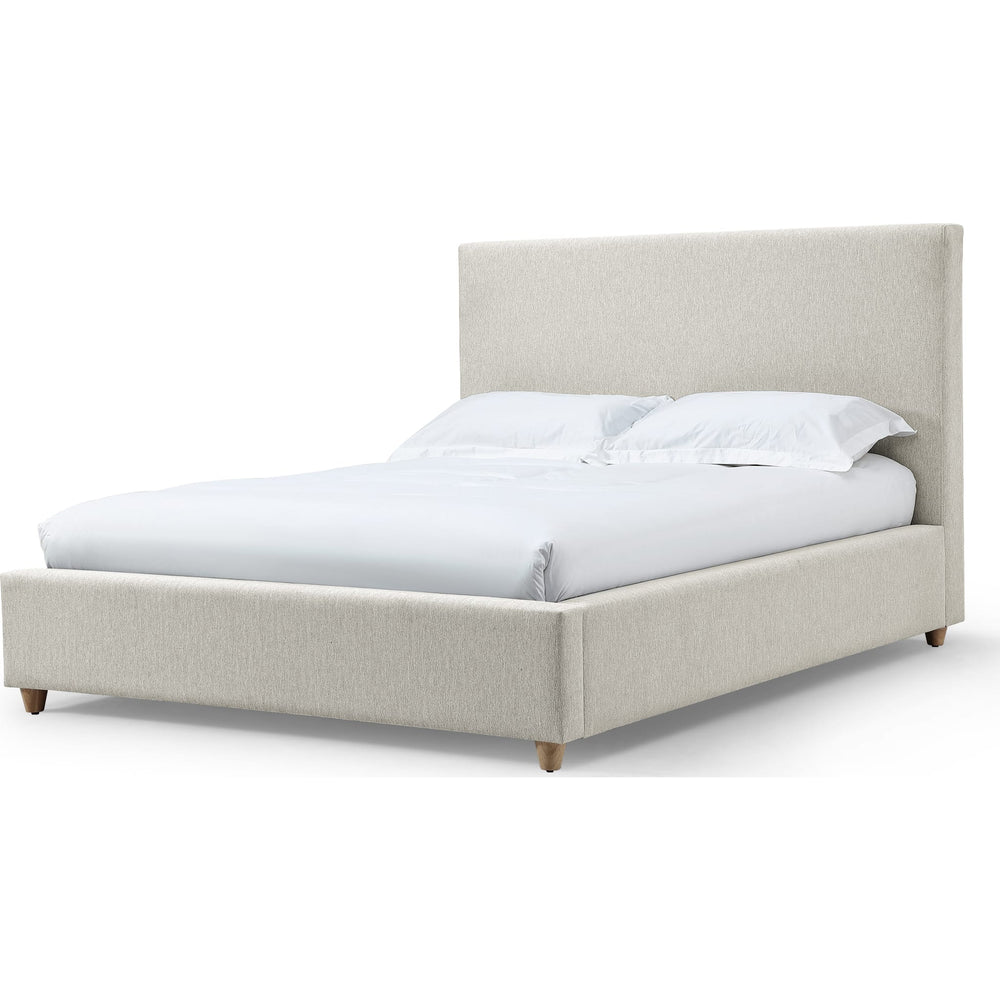 Olivia Full Upholstered Platform Bed in Ivory