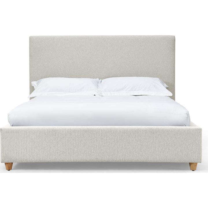 Olivia Full Upholstered Platform Bed in Ivory