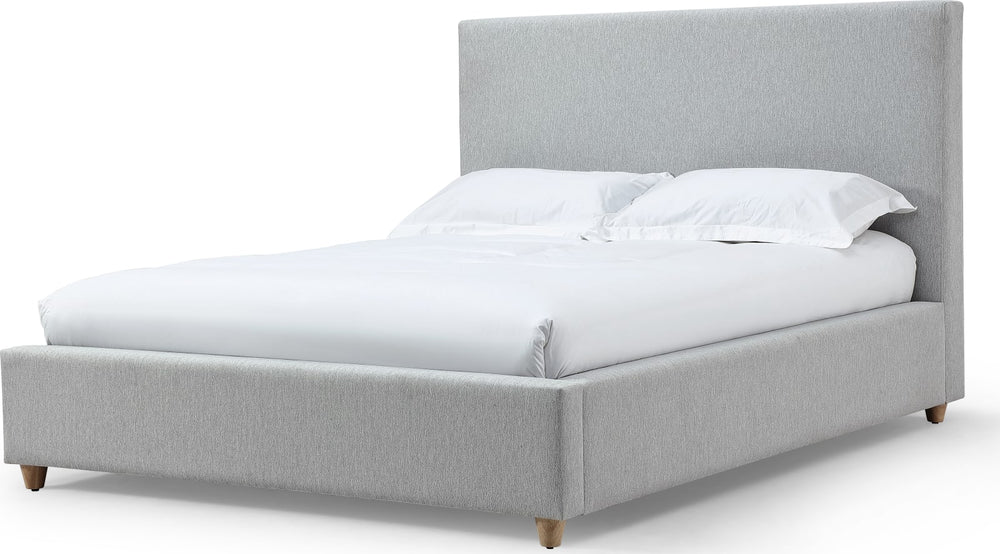 Olivia Upholstered Queen-size Bed in Linen – view 2