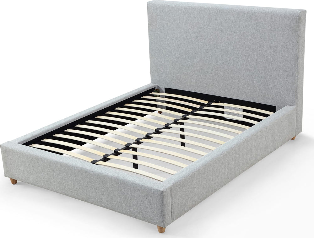 Olivia Upholstered Queen-size Bed in Linen – view 5