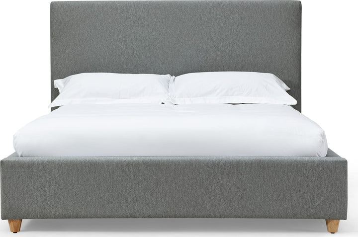 Olivia Upholstered California King-size Bed in Pewter – view 2