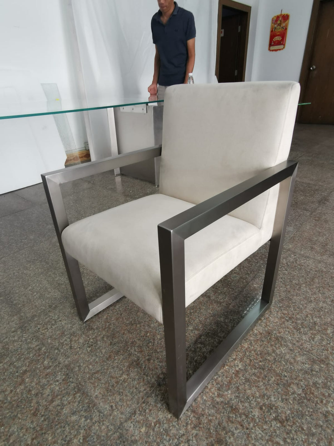 Omnia Dining Arm Chr - Smk/BSS