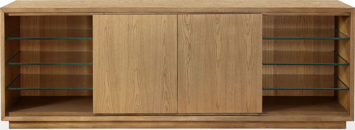 One Coastal Modern 74 inch TV Console in Bisque – view 2
