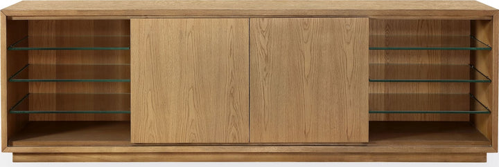 One Coastal Modern 84 inch TV Console in Bisque – view 2