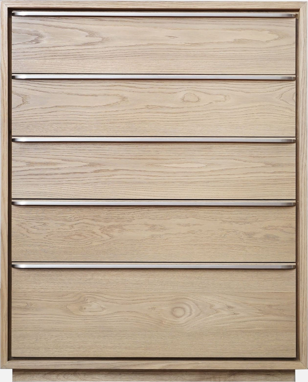 One Coastal Modern Five Drawer Chest in Bisque – view 2