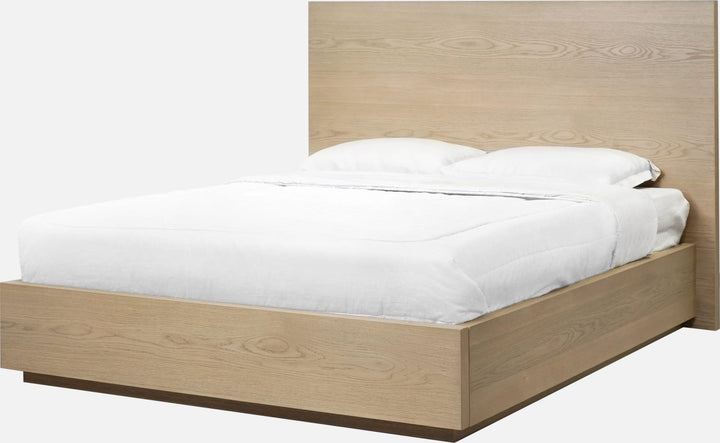 One Coastal Modern Queen-size Platform Bed in Bisque – view 3