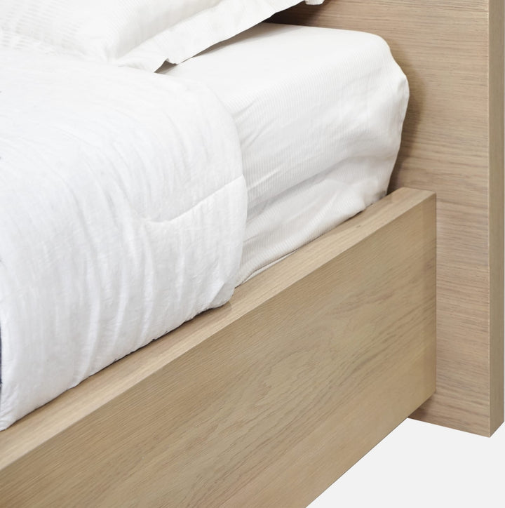 One Coastal Modern Full-size Platform Bed in Bisque – view 5