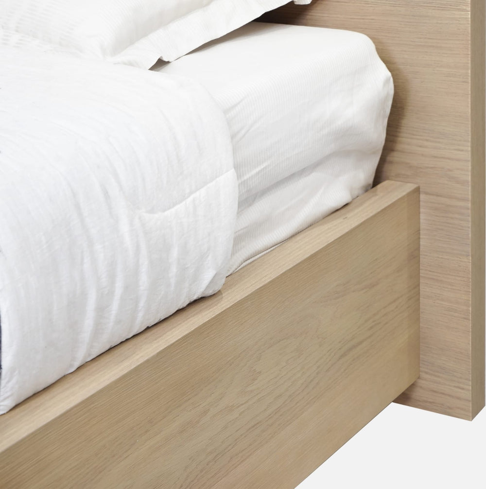One Coastal Modern Full-size Platform Bed in Bisque – view 5