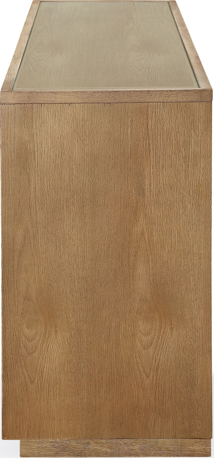 One Modern Coastal Four Door Sideboard in White Oak – view 5