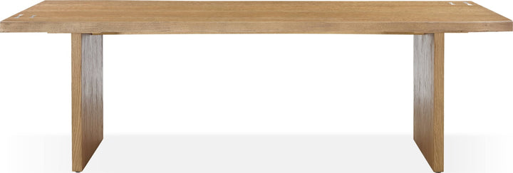 One Modern Coastal Live Edge Dining Table in White Oak – view 5