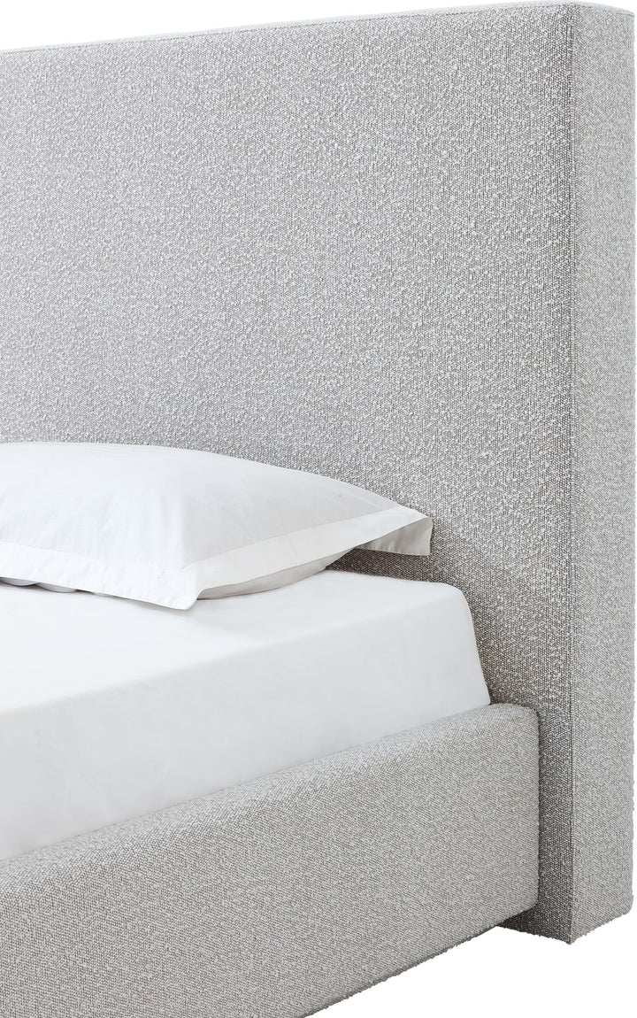 One Upholstered Platform Bed in Cotton Ball Boucle (2026) – view 5