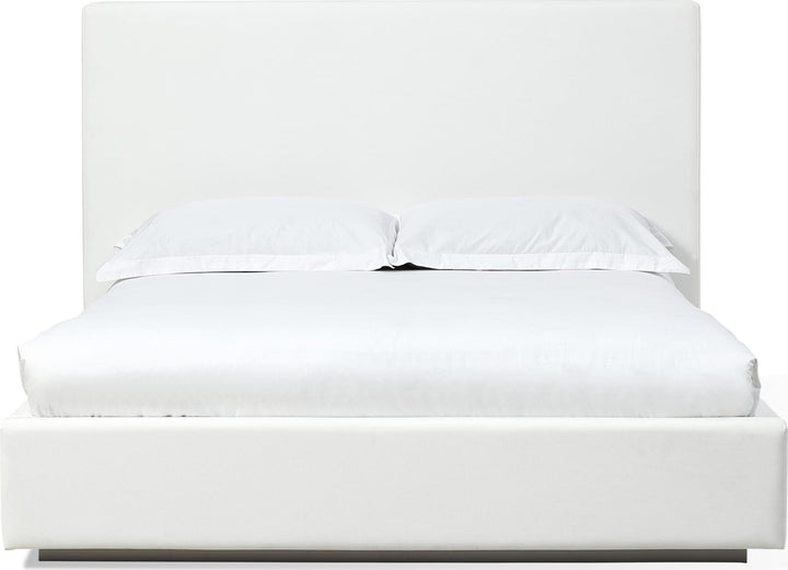 One California King-size Upholstered Platform Bed in Pearl (2026) – view 3