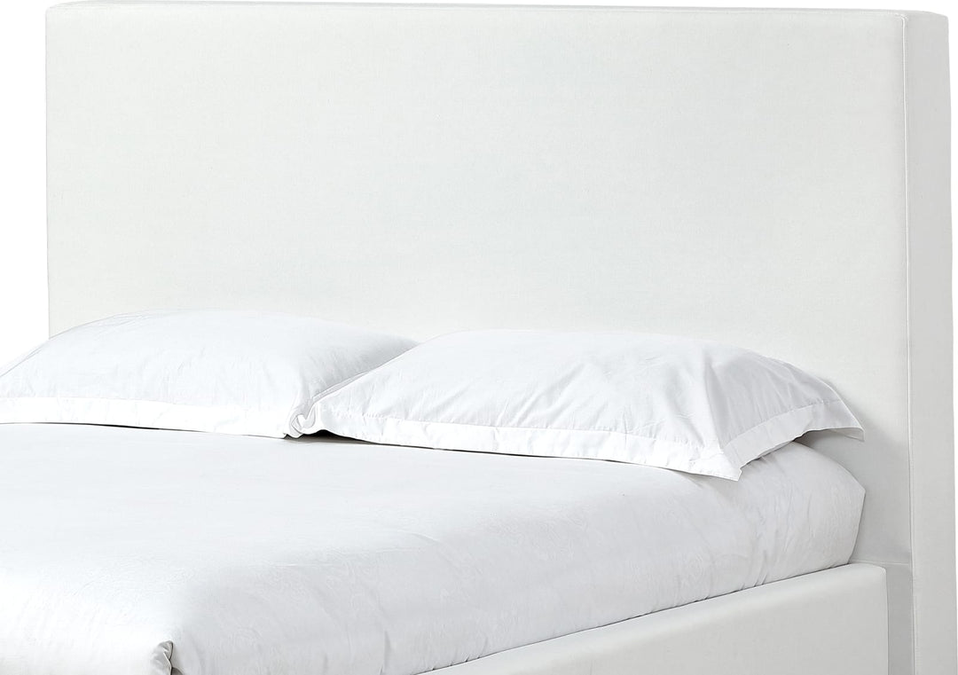 One Queen-size Upholstered Platform Bed in Pearl (2026) – view 6