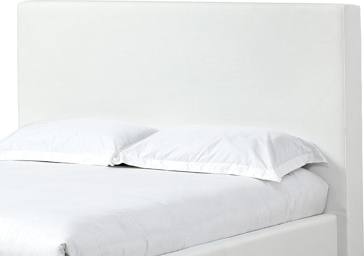 One Full-size Upholstered Platform Bed in Pearl (2026) – view 6