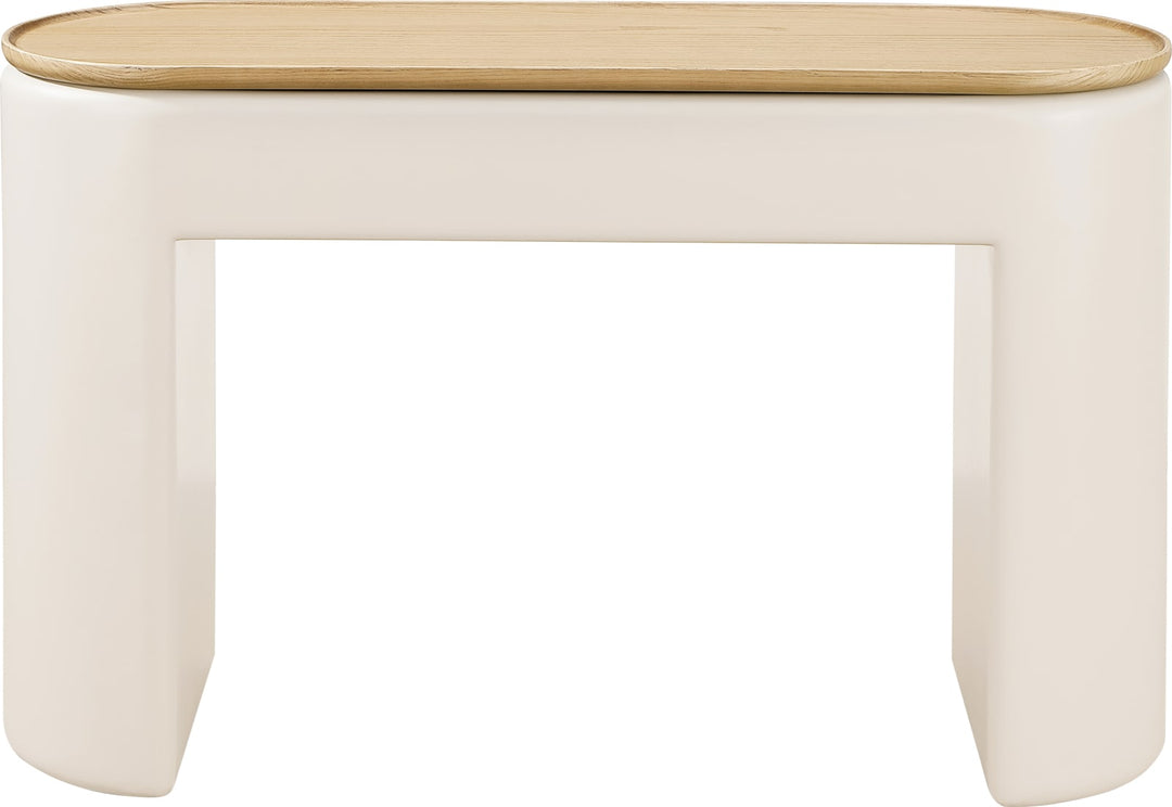 Oskar Lift Top Console Table in Barley – view 2