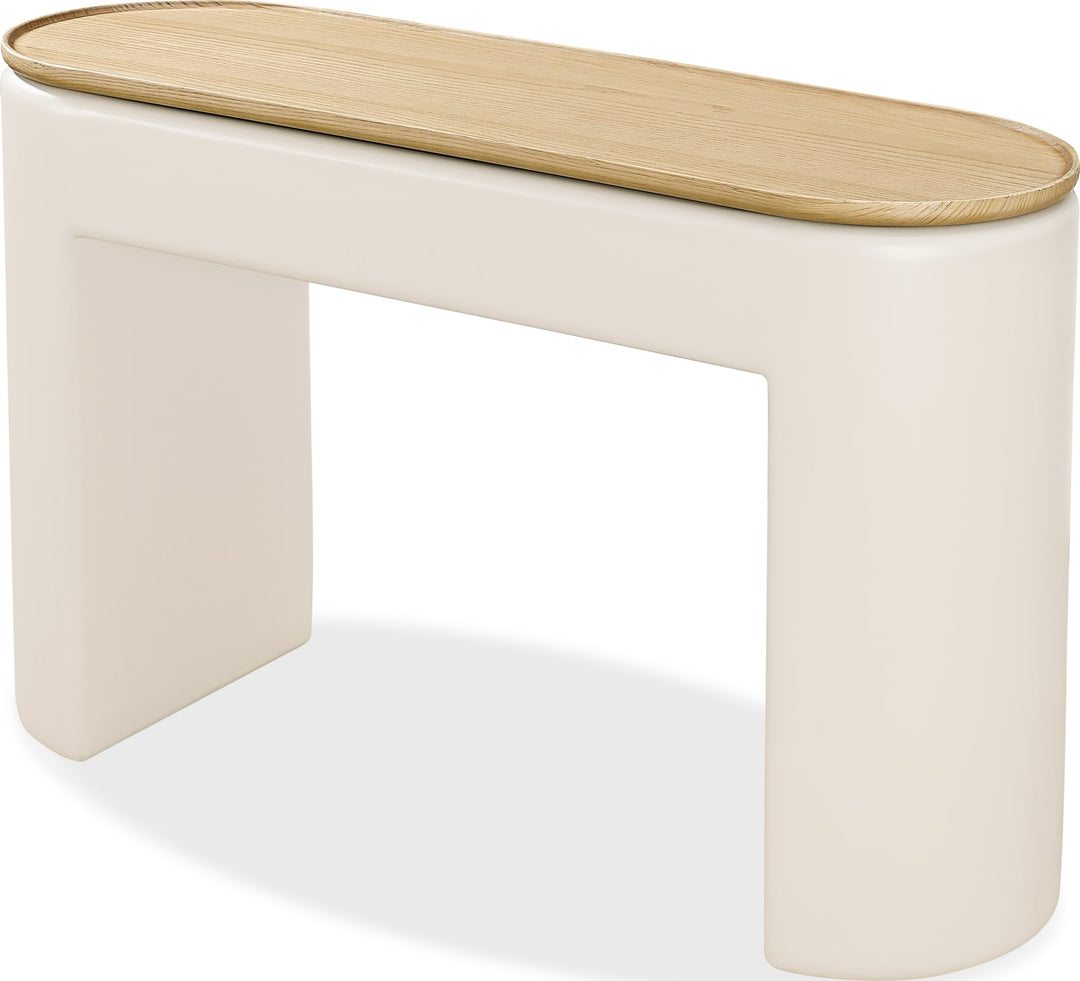 Oskar Lift Top Console Table in Barley – view 3