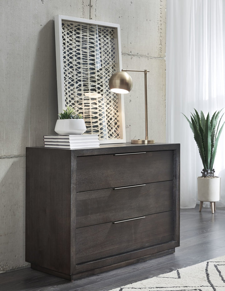 Oxford 3 Drawer Nightstand in Basalt Grey (2024)