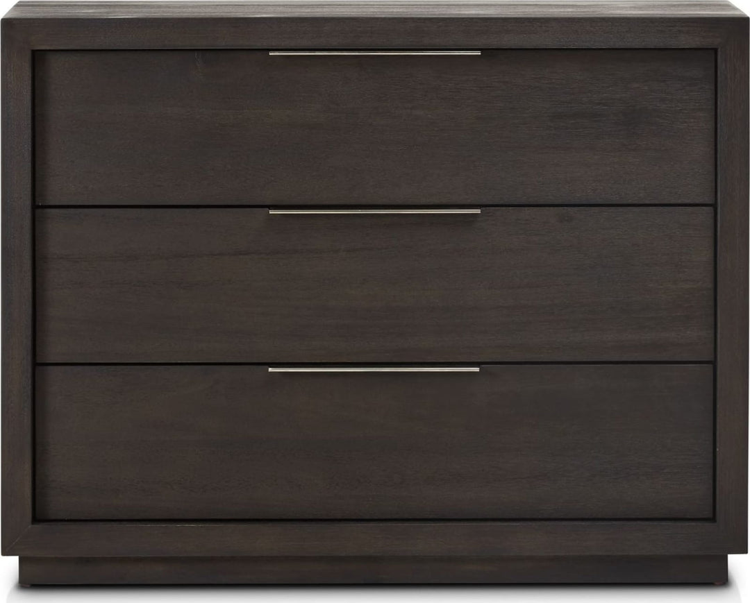 Oxford 3 Drawer Nightstand in Basalt Grey (2024) – view 2