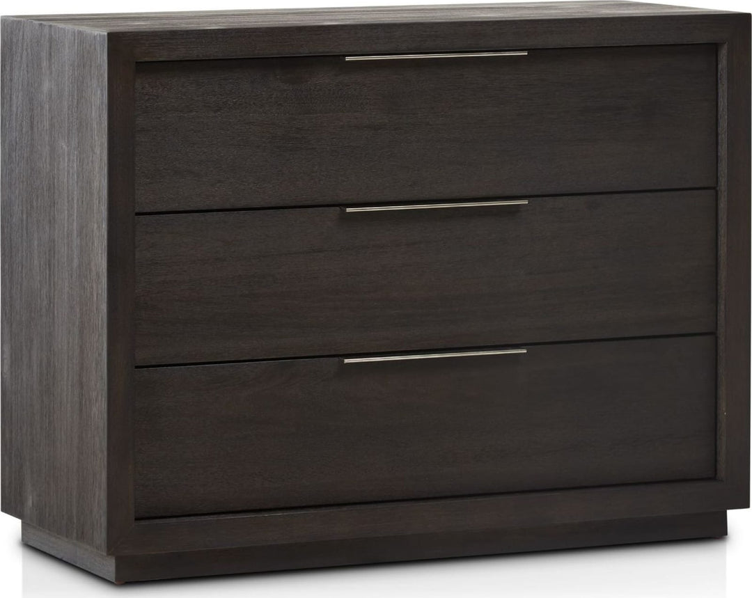 Oxford 3 Drawer Nightstand in Basalt Grey (2024) – view 3