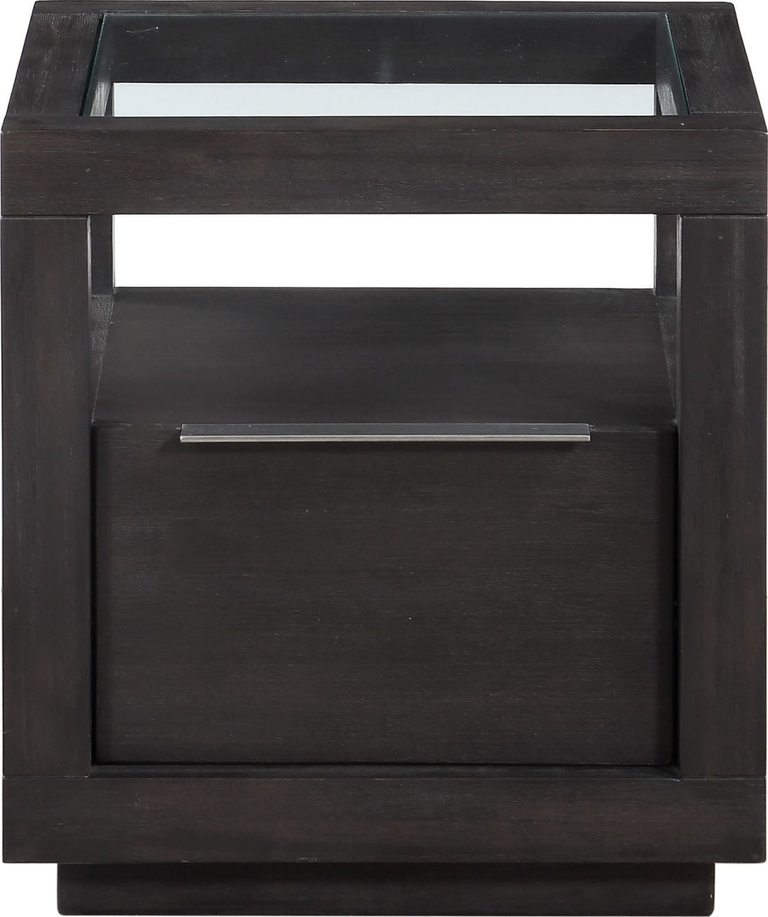 Oxford One Drawer End Table in Basalt Grey – view 4