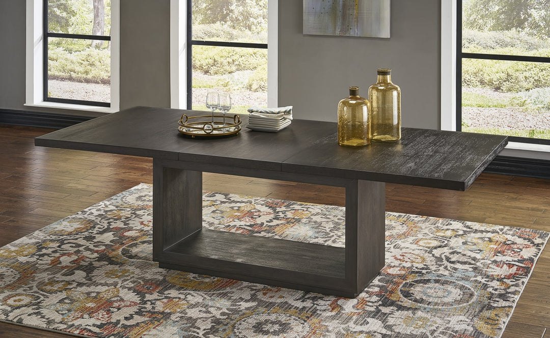 Oxford Rectangular Dining Table in Basalt Grey
