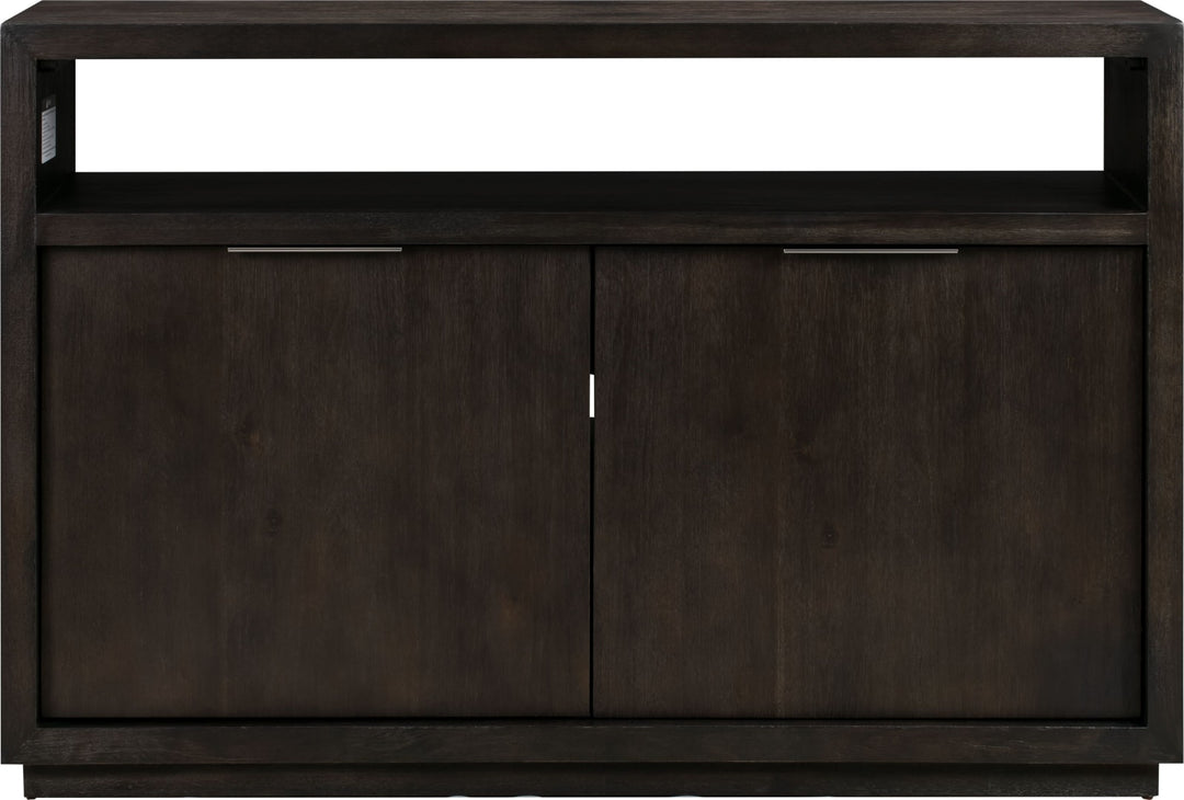 Oxford Solid Wood 54 inch Media Console in Basalt Grey – view 4