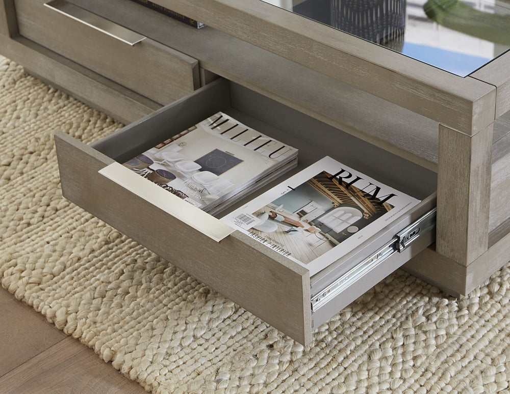 Oxford Two-Drawer Coffee Table in Mineral – view 4