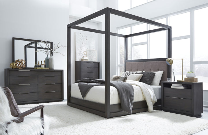 Oxford California King-Size Canopy Bed in Dolphin – view 2