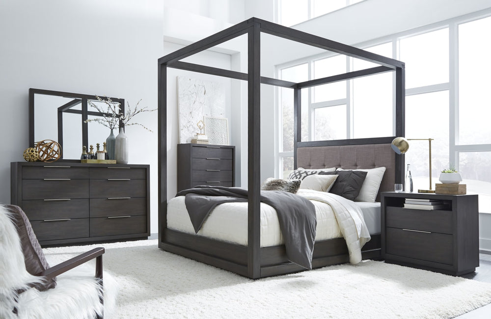 Oxford California King-Size Canopy Bed in Dolphin – view 2