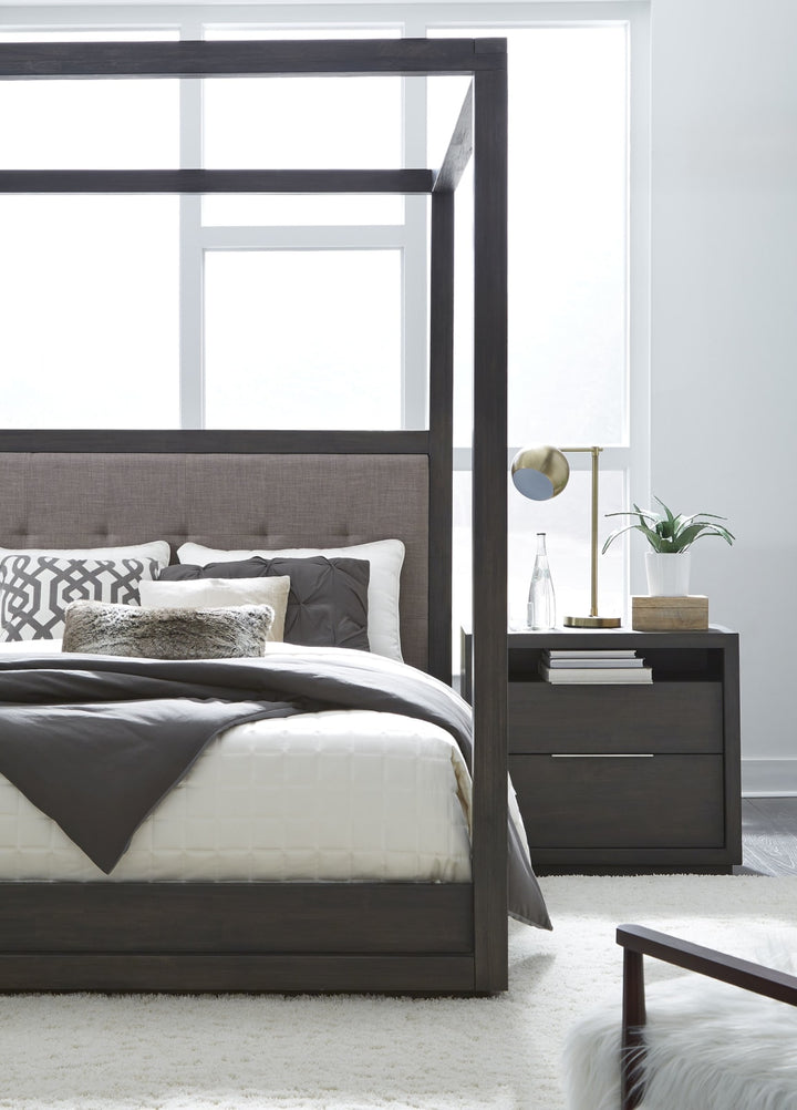 Oxford King-Size Canopy Bed in Dolphin – view 3
