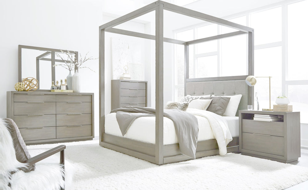 Oxford Canopy Bed in Mineral – view 2
